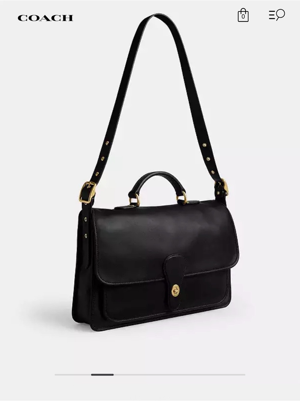 COACH METROPOLITAN MESSENGER BAG - Picture 3 of 6